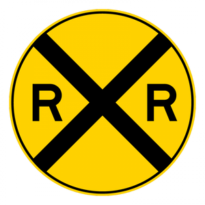 BW10-1-Grade Crossing Advance Warning Sign - Municipal Supply & Sign Co.
