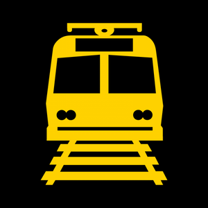 W10-7-Light Rail Activated Blank-Out Symbol Sign - Municipal Supply & Sign Co.
