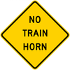 W10-9-No Train Horn Sign - Municipal Supply & Sign Co.