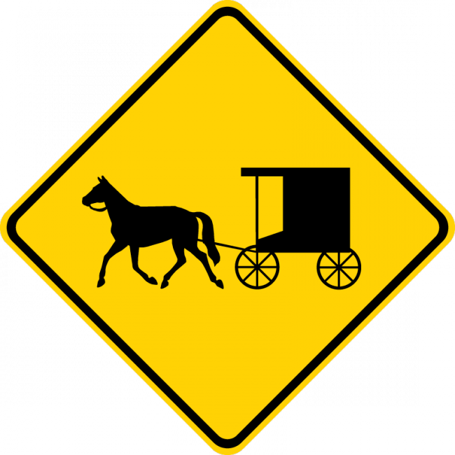 W11-14-Horse-Drawn Vehicle - Municipal Supply & Sign Co.