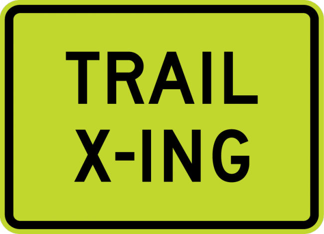 W11-15P-Trail X-ing Sign (plaque) - Municipal Supply & Sign Co.