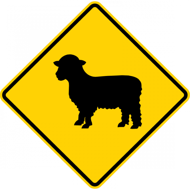 W11-17-Large Animals Sign - Municipal Supply & Sign Co.