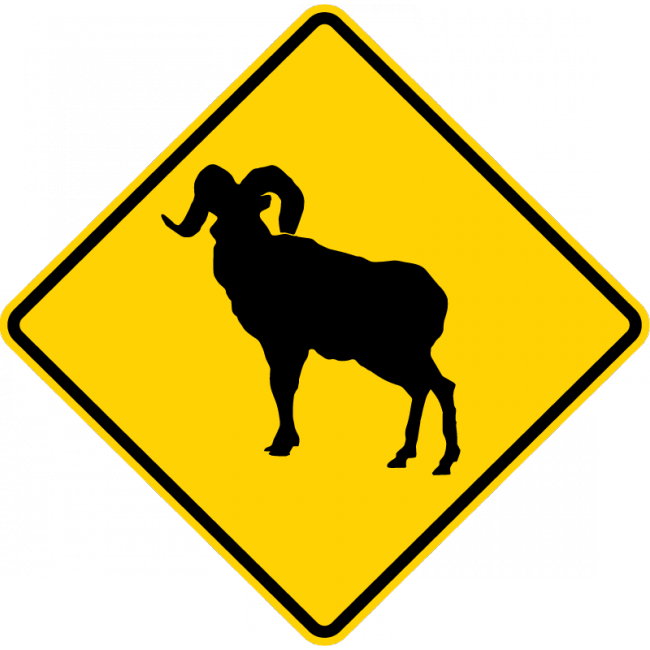 W11-18-Large Animals Sign - Municipal Supply & Sign Co.