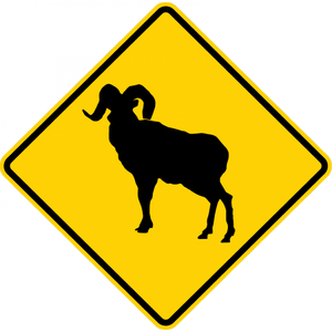 W11-18-Large Animals Sign - Municipal Supply & Sign Co.