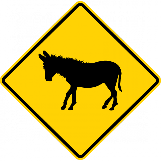 W11-19-Large Animals Sign - Municipal Supply & Sign Co.