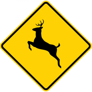 W11-3-Large Animals Sign - Municipal Supply & Sign Co.