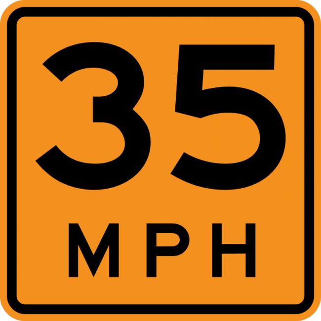 CW13-1P-Advisory Speed (plaque) - Municipal Supply & Sign Co.
