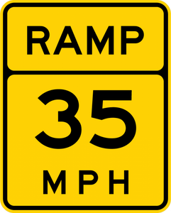 W13-3-Ramp Speed - Municipal Supply & Sign Co.