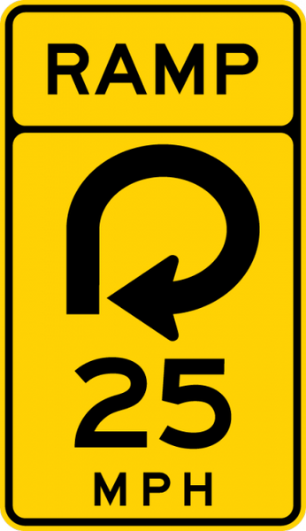 W13-7-Advisory Exit or Ramp Speed – Municipal Supply & Sign Co.