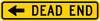 W14-1aL-Dead End (with arrow) - Municipal Supply & Sign Co.