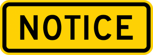 W16-18P-NOTICE - Municipal Supply & Sign Co.