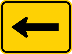 W16-5P-Supplemental Arrow(plaque) - Municipal Supply & Sign Co.