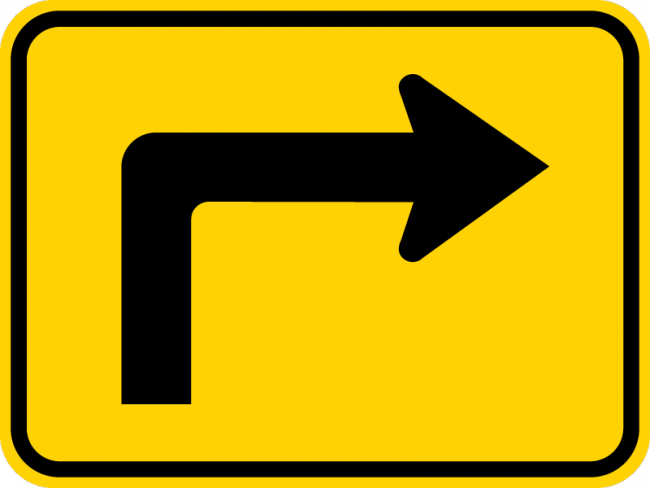 W16-6PR-Supplemental Arrow(plaque) - Municipal Supply & Sign Co.