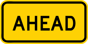 W16-9P-Ahead Sign (plaque) - Municipal Supply & Sign Co.
