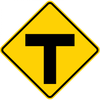 W2-4-Intersection Warning Sign - Municipal Supply & Sign Co.