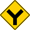 W2-5-Intersection Warning Sign - Municipal Supply & Sign Co.
