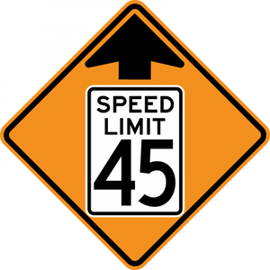 CW3-5-Reduced Speed Limit Ahead - Municipal Supply & Sign Co.