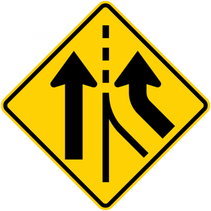 W4-3-Added Lane Sign - Municipal Supply & Sign Co.