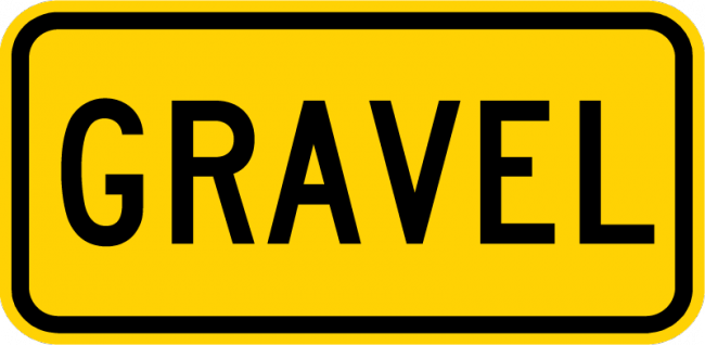 W7-4eP-Gravel Sign (plaques) - Municipal Supply & Sign Co.