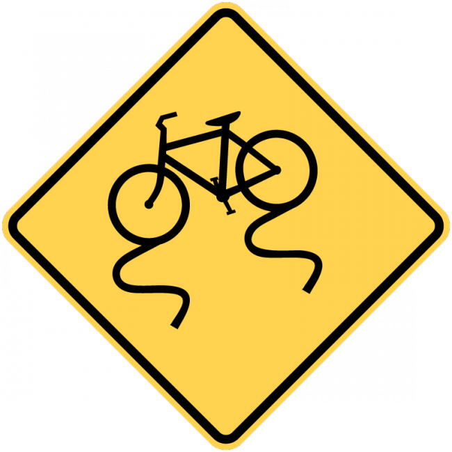 W8-10-Bicycle Surface Condition - Municipal Supply & Sign Co.