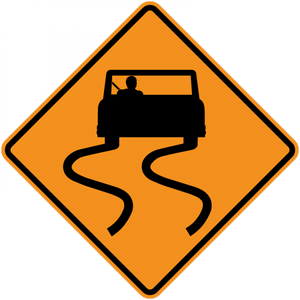 CW8-5-Slippery When Wet - Municipal Supply & Sign Co.