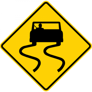 W8-5-Slippery When Wet Sign - Municipal Supply & Sign Co.