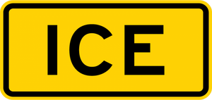 W8-5aP Ice Sign - Municipal Supply & Sign Co.