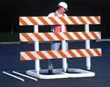 Large Plastic Barricade - Municipal Supply & Sign Co.