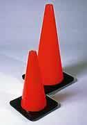 PVC Orange Glow Cones - Municipal Supply & Sign Co.
