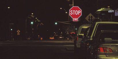 Diamond Grade Stop Sign