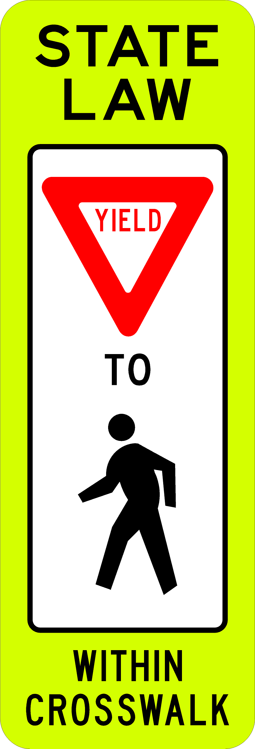 R1-6-In-Street Ped Crossing Sign - Municipal Supply & Sign Co.