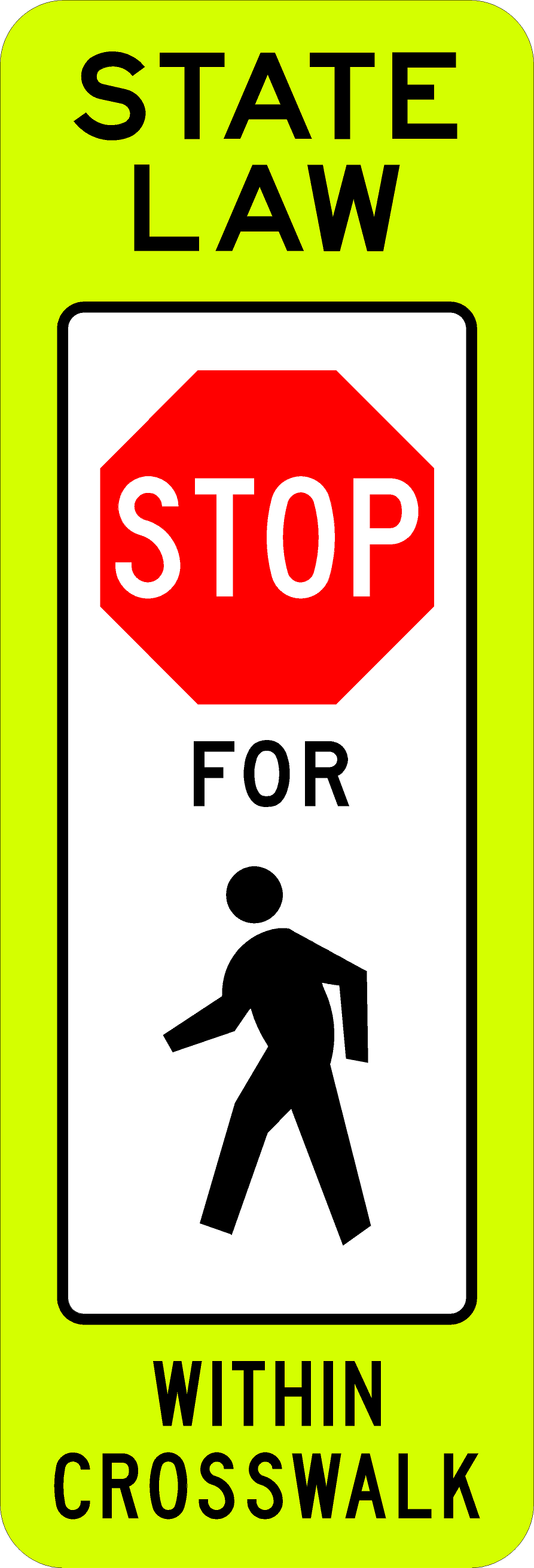 R1-6a-In-Street Ped Crossing Sign - Municipal Supply & Sign Co.