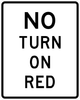 R10-11a-No Turn on Red Sign - Municipal Supply & Sign Co.