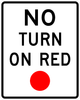 R10-11-No Turn on Red Sign - Municipal Supply & Sign Co.