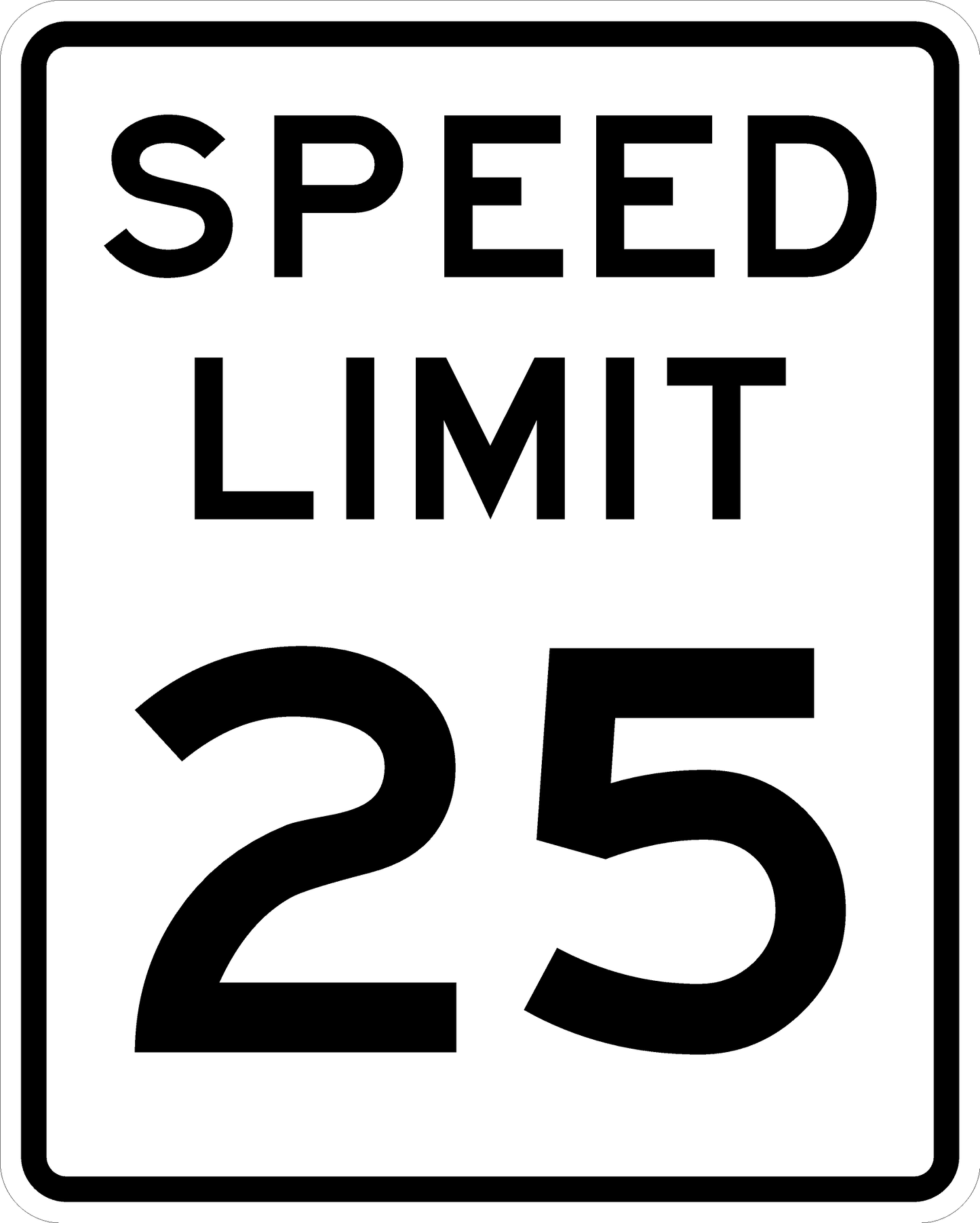 R2-1-Speed Limit Sign - Municipal Supply & Sign Co.