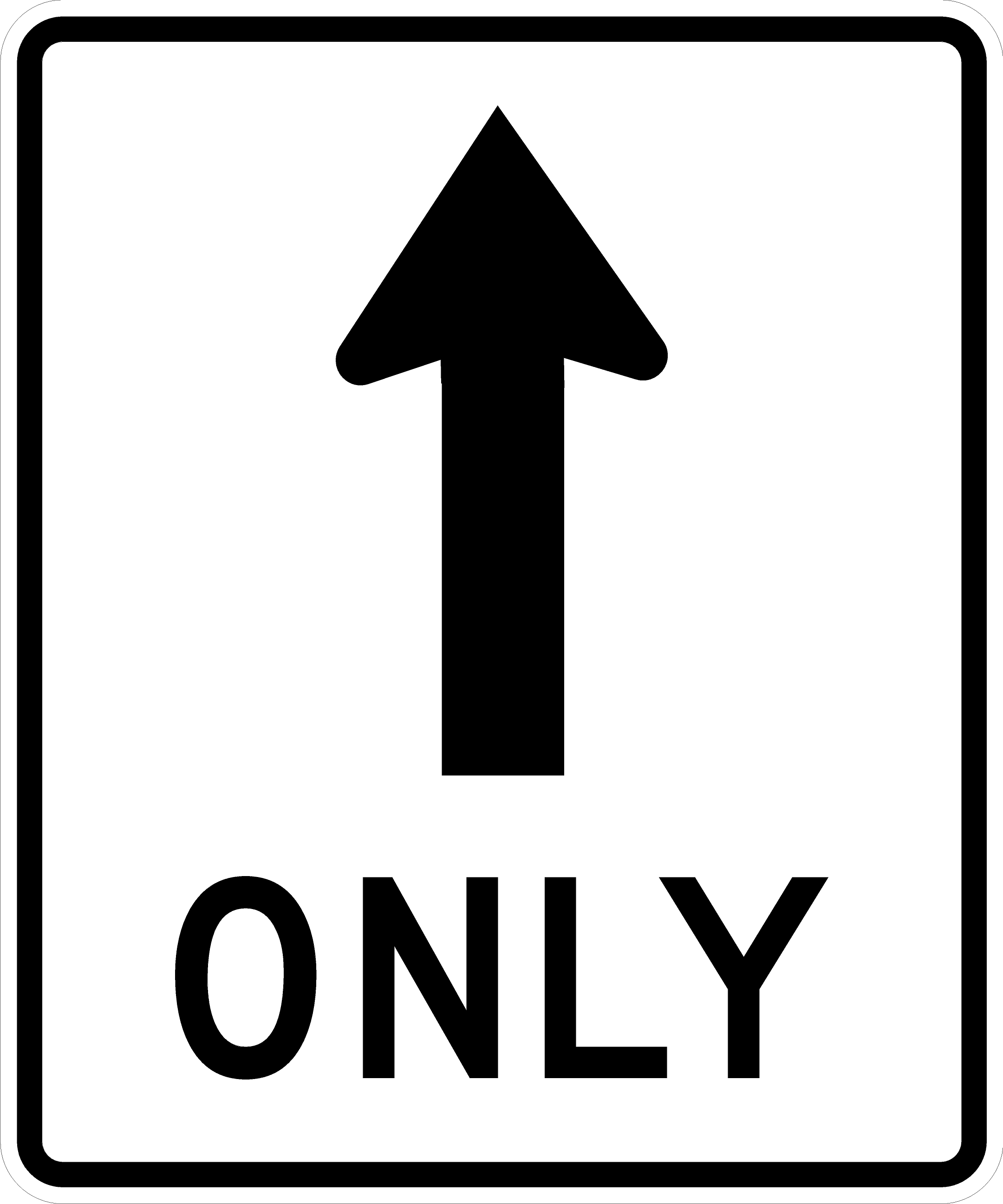 R3-5a-Mandatory Movement Lane Control Sign – Municipal Supply & Sign Co.