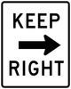 R4-7a-Keep Right Sign - Municipal Supply & Sign Co.