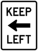 R4-8a-Keep Left Sign - Municipal Supply & Sign Co.