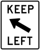 R4-8b-Keep Left Sign - Municipal Supply & Sign Co.