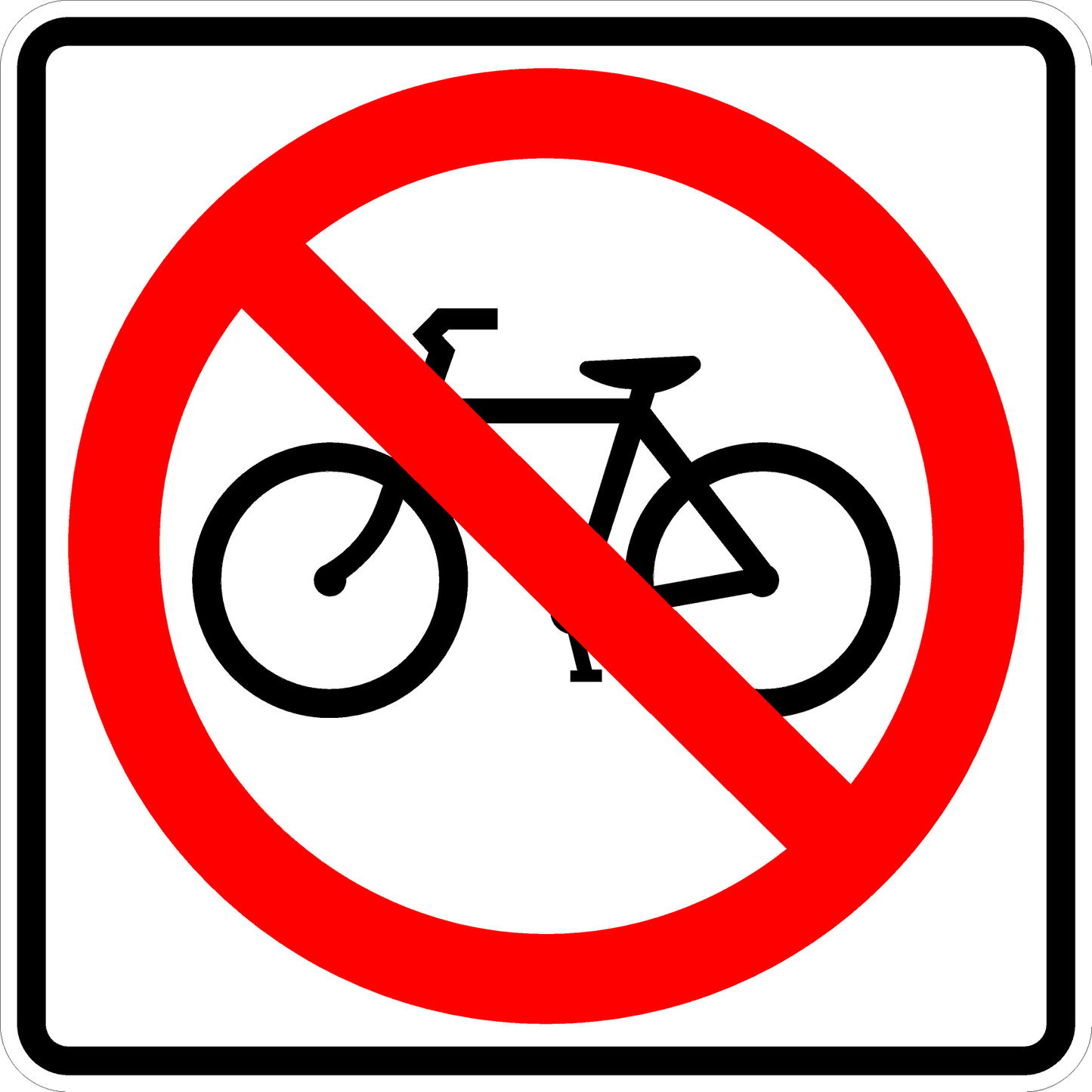 R5-6-No Bicycles Sign - Municipal Supply & Sign Co.