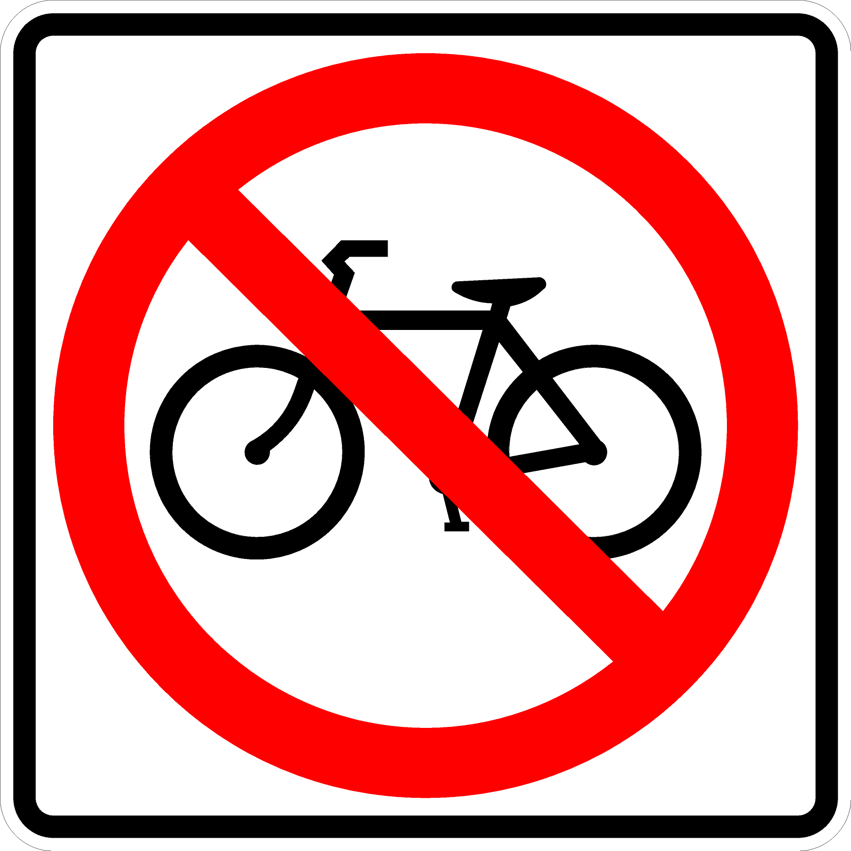 R5-6-No Bicycles Sign - Municipal Supply & Sign Co.