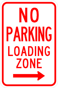 R7-6-No Parking Loading Zone Sign - Municipal Supply & Sign Co.