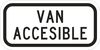 R7-8P-Van Accessible Sign (plaque) - Municipal Supply & Sign Co.