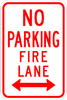 No Parking Fire Lane Sign - Municipal Supply & Sign Co.