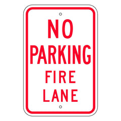 No Parking Fire Lane Sign