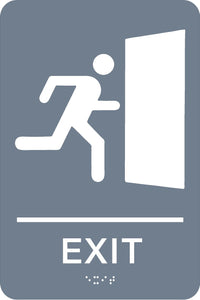 ADA Exit Sign 6"x9"