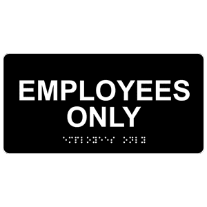 Employees Only Sign - Municipal Supply & Sign Co.