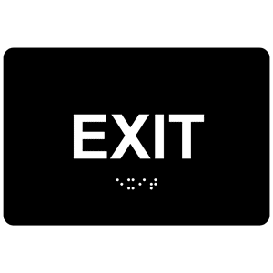 ADA Exit Sign - Municipal Supply & Sign Co.