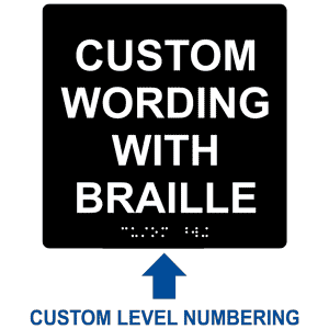 Custom Braille Sign - Municipal Supply & Sign Co.