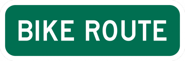 Bike Route Sign - Municipal Supply & Sign Co.